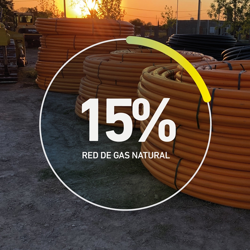 Avance de obra Red de gas natural